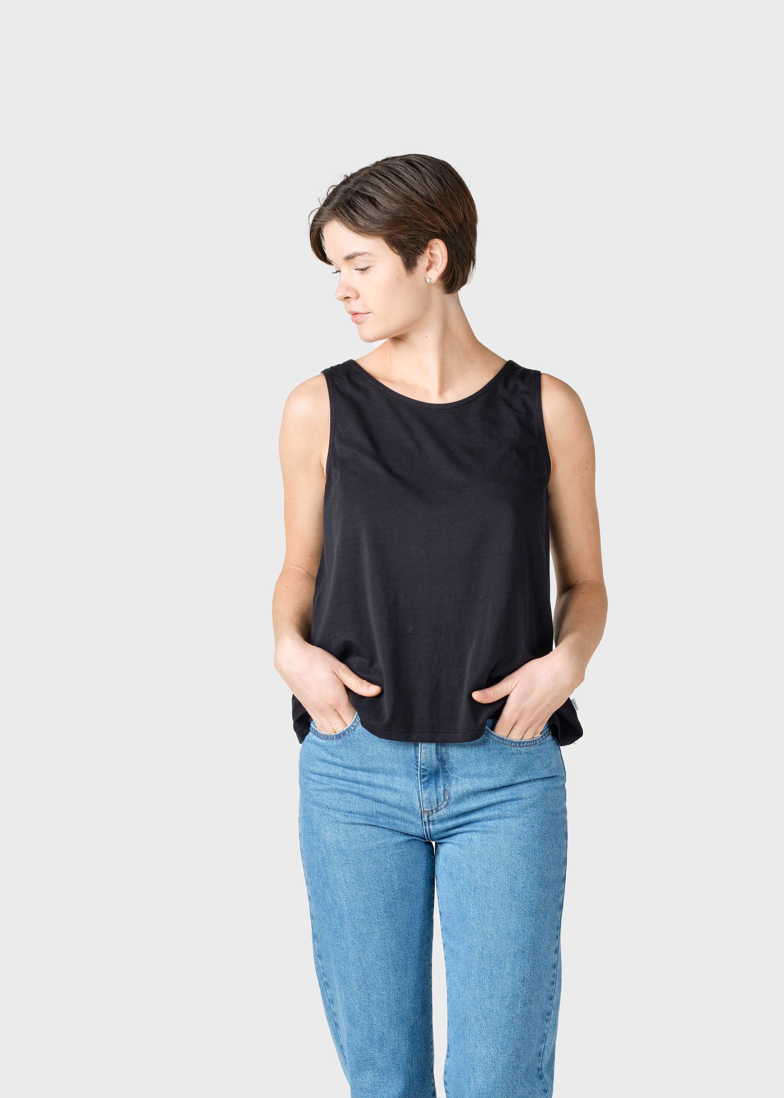 Ärmelloses Top Aliya Schwarz