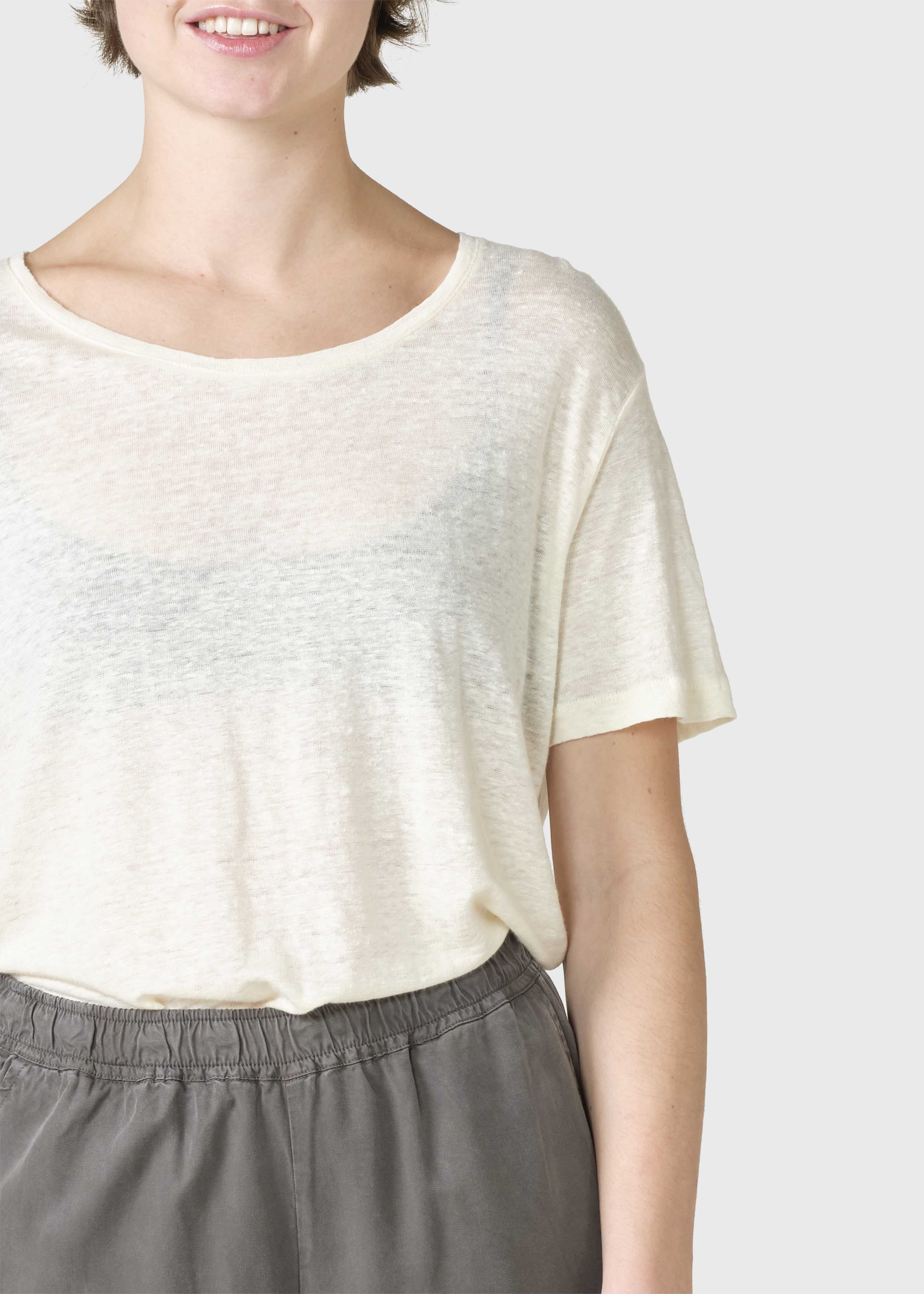 Leinen-T-Shirt Rikke Cream