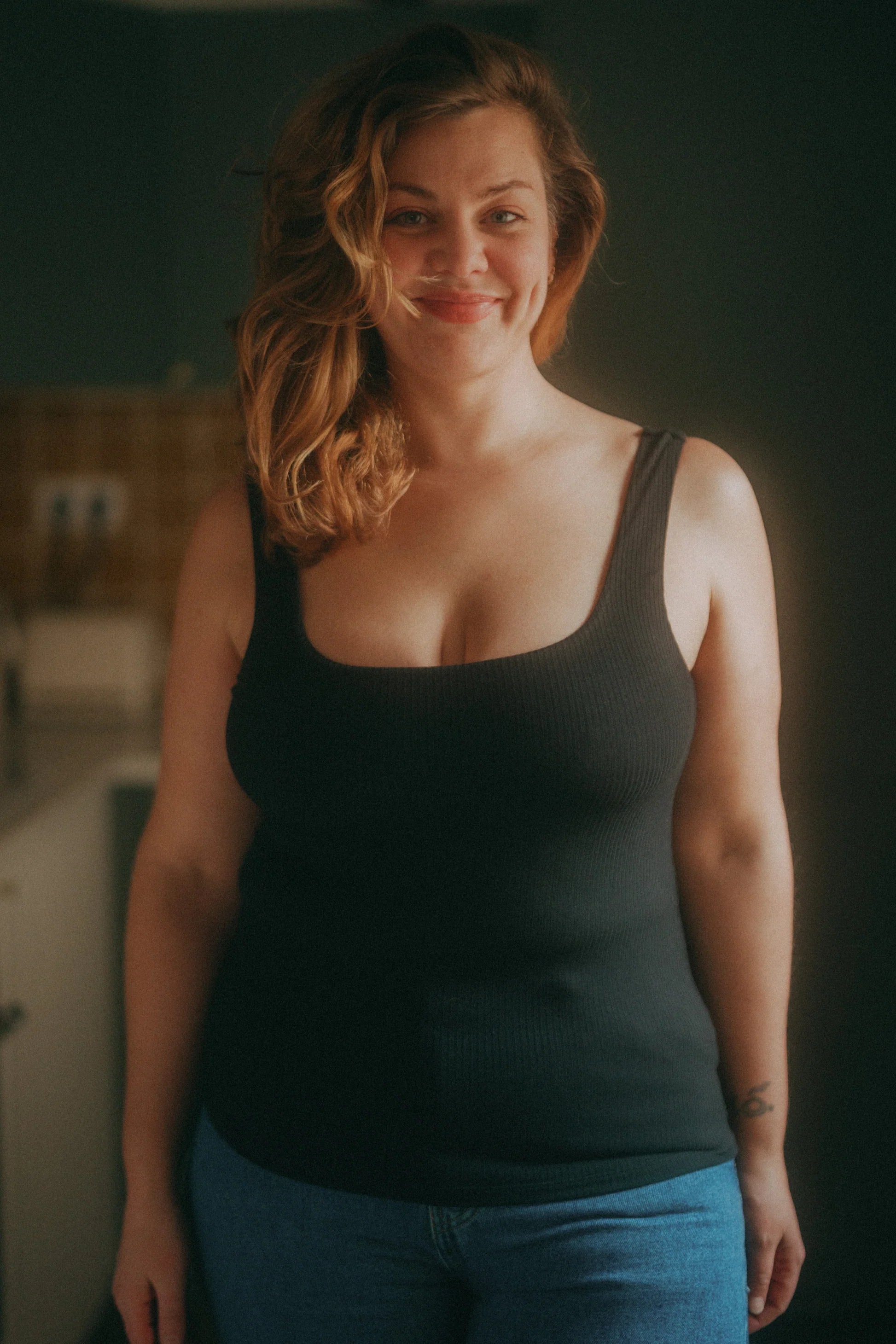Black Tank Top Aurea