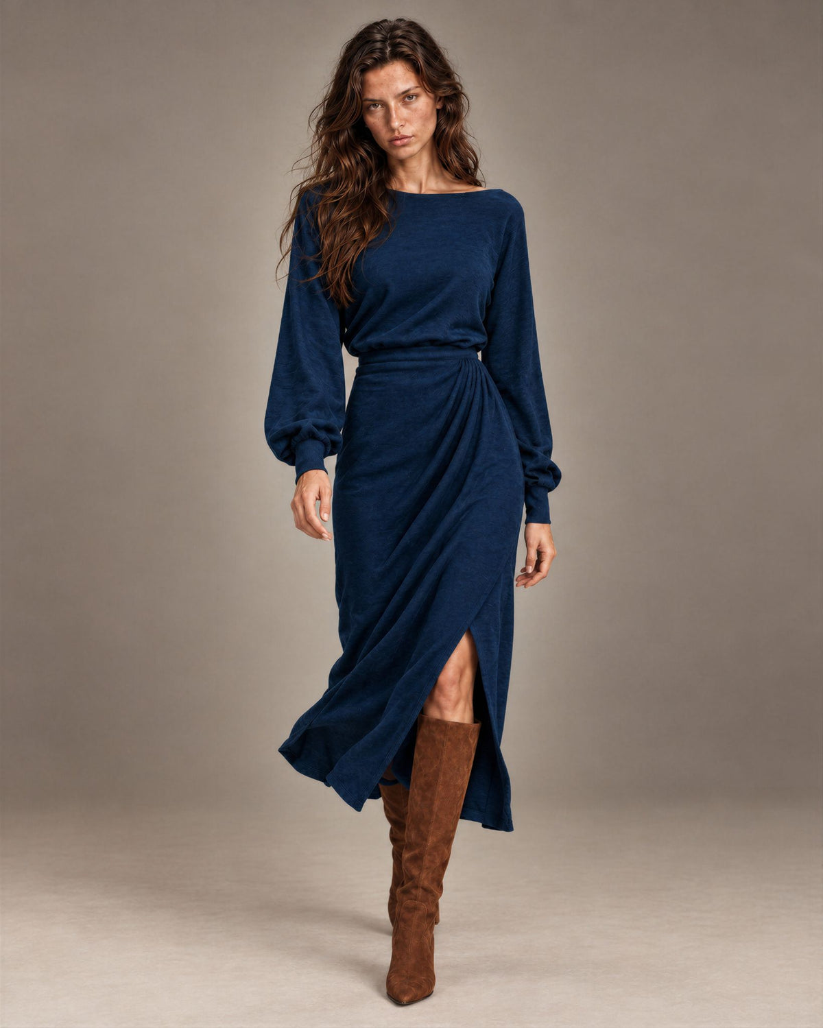 Long Dress Gwen Blue