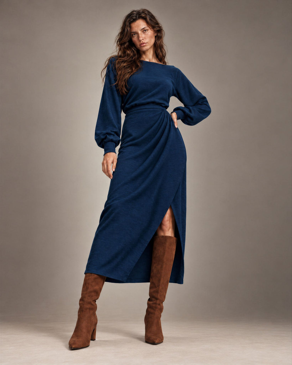 Long Dress Gwen Blue