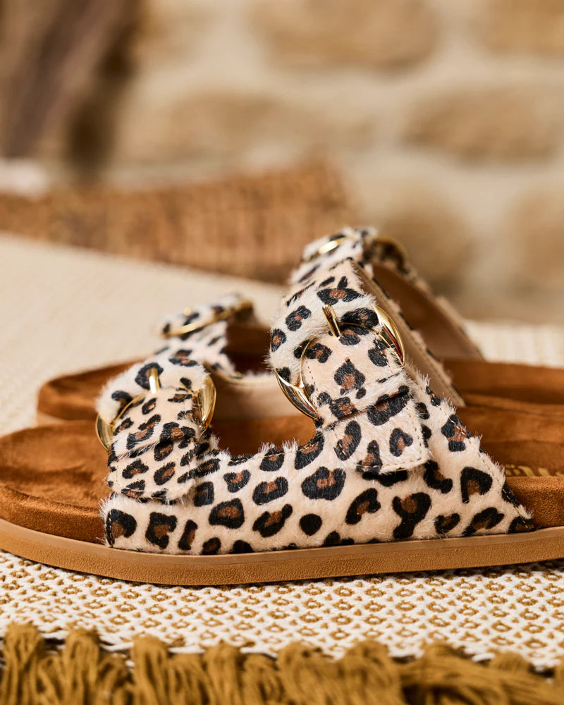 Camélia Leopard Sandals