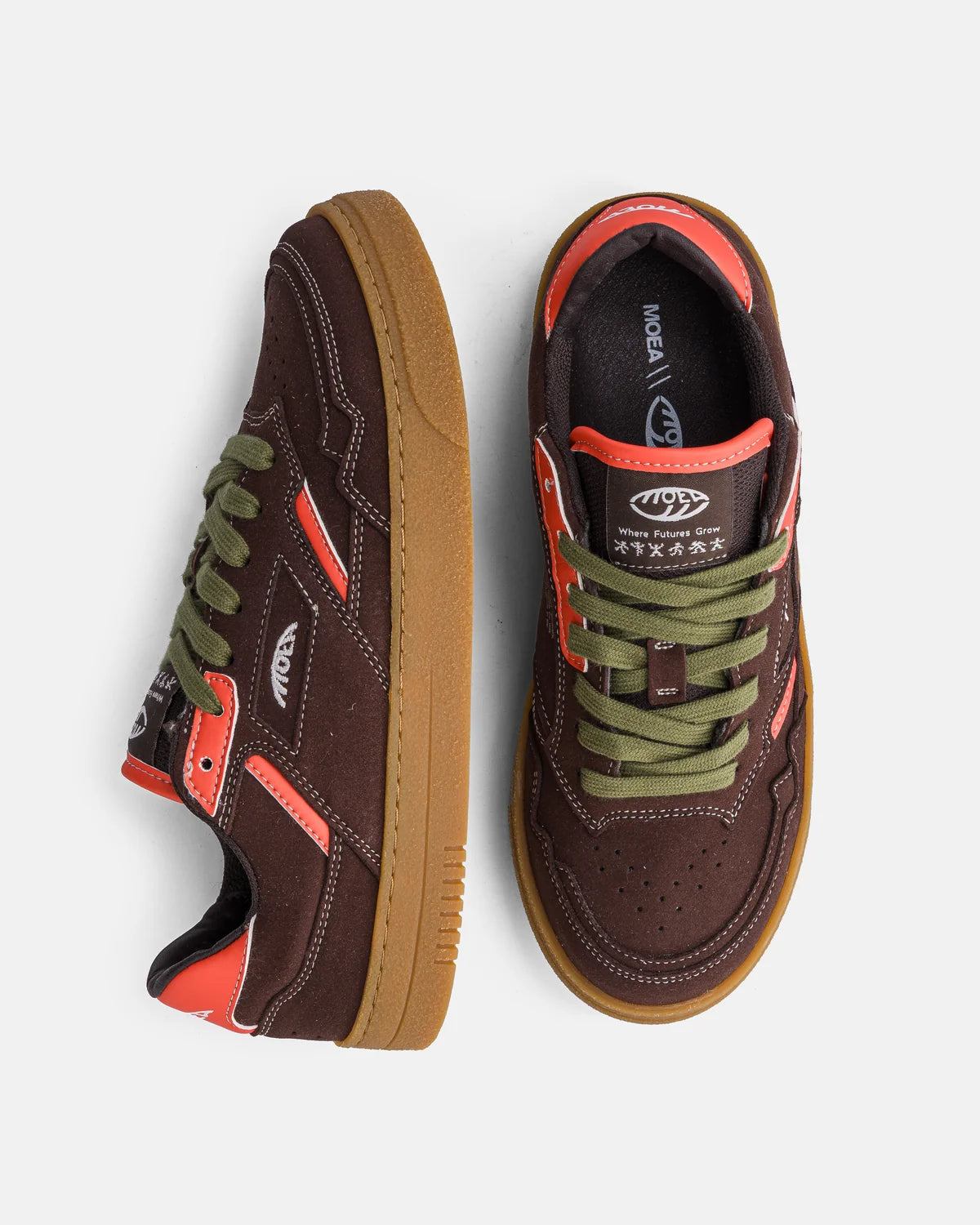 Sneakers Origin Low Marron & Orange