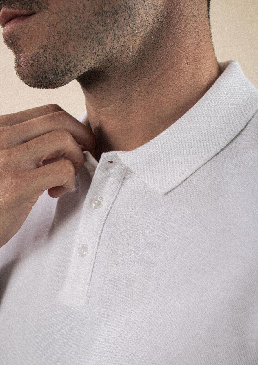 Amical Weiss Poloshirt