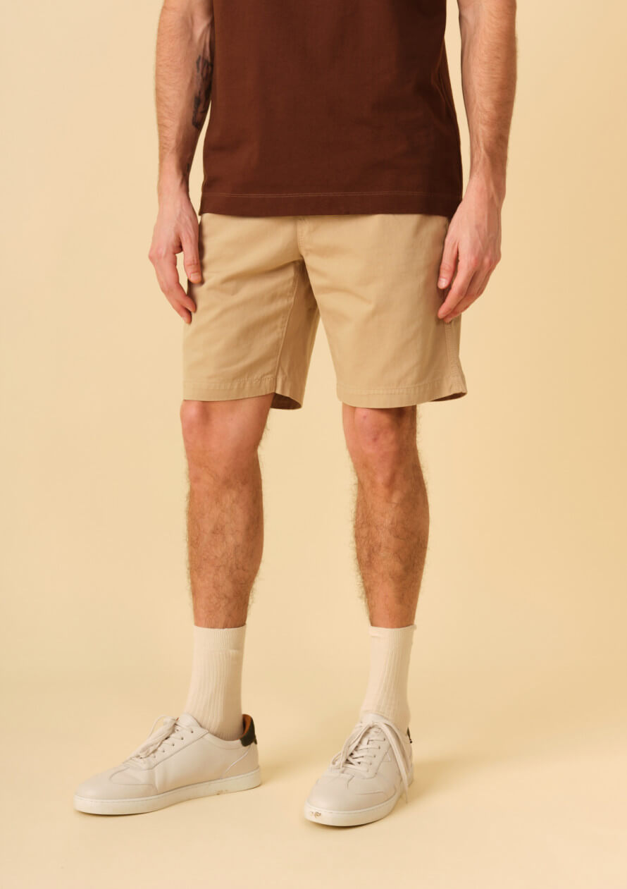 Maël Beige Bermuda Shorts