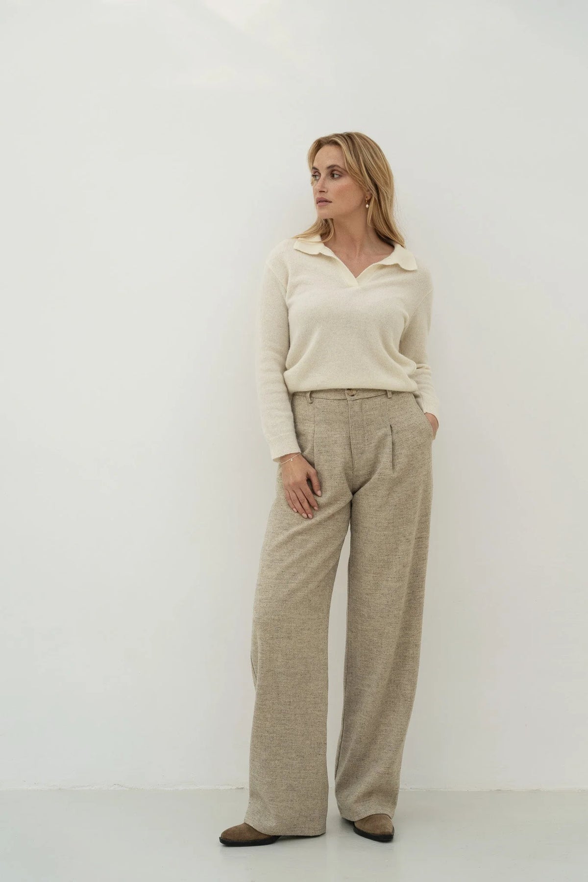 Alpaca Polo Lotte White