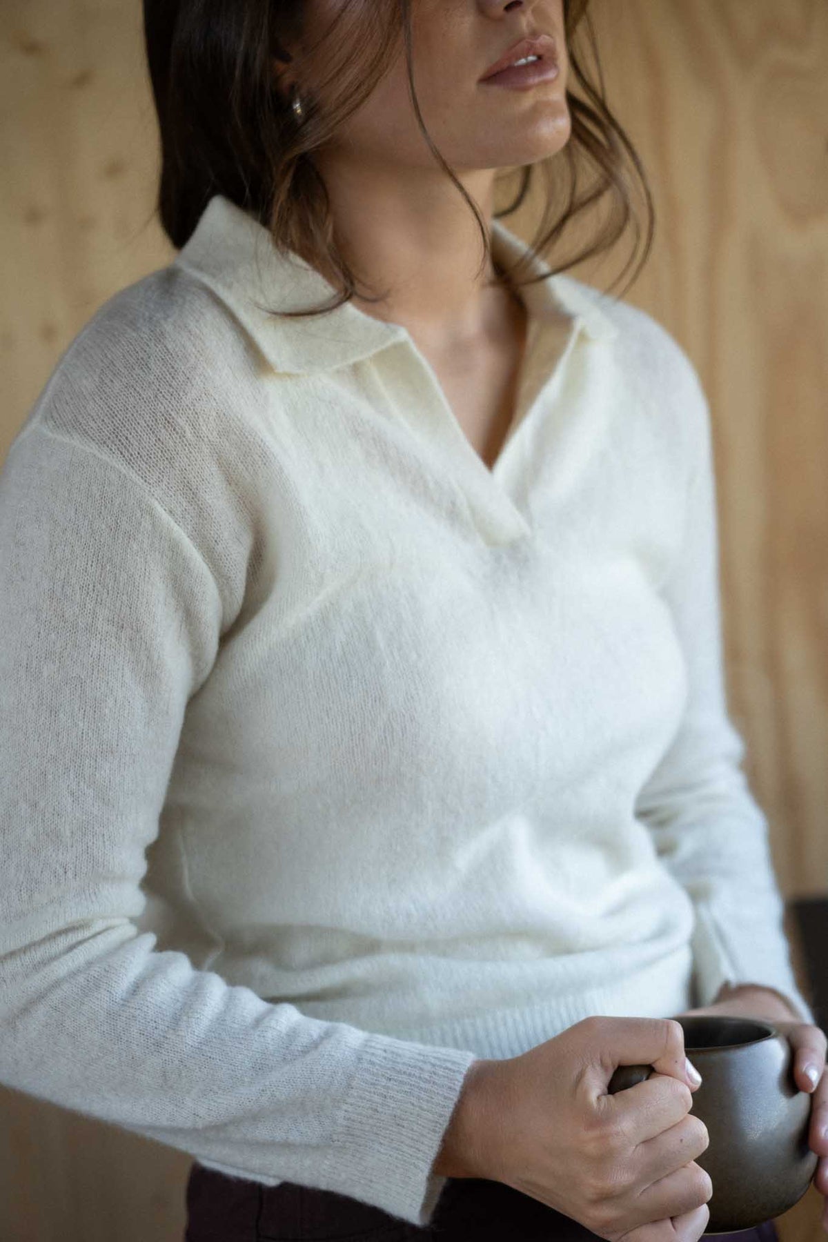Alpaca Polo Lotte White