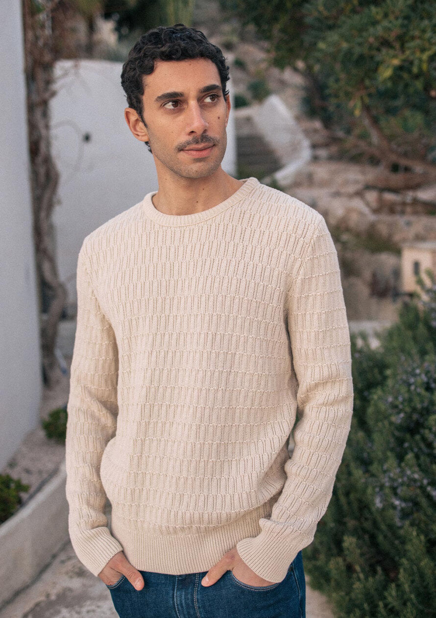 Pullover Epis Ekru