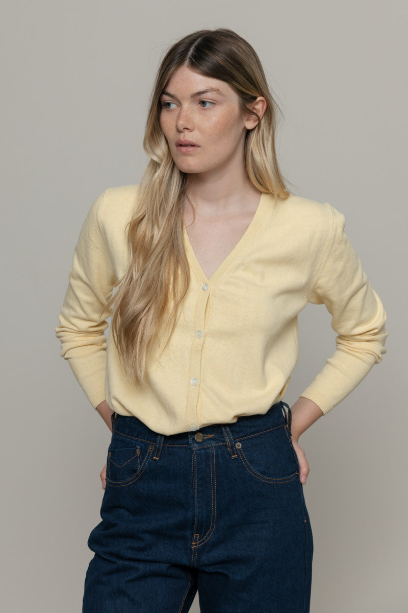 Lucia Yellow cardigan