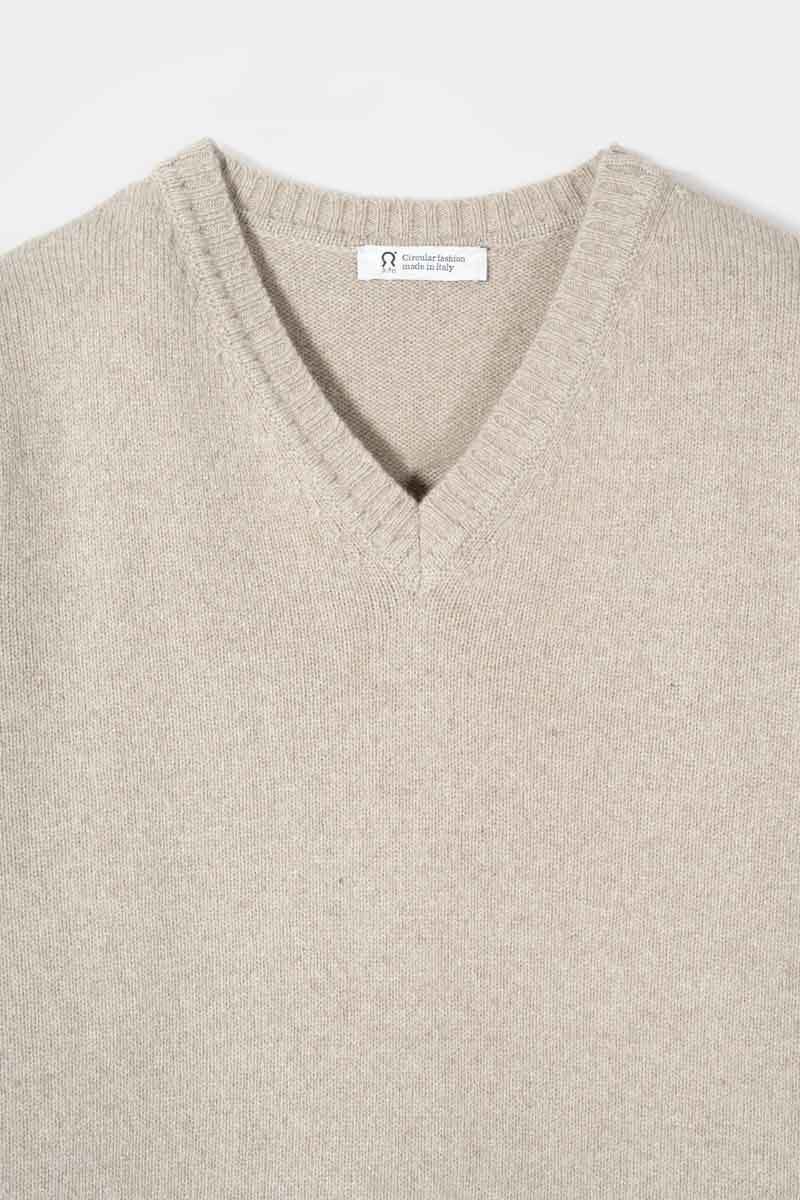 V-Neck Sweater Flavio Beige
