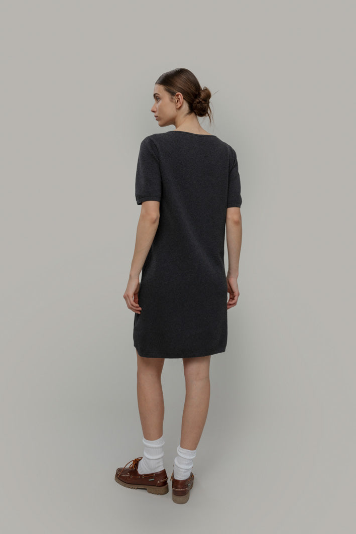 Kurzes Kleid Alessandra Dunkelgrau