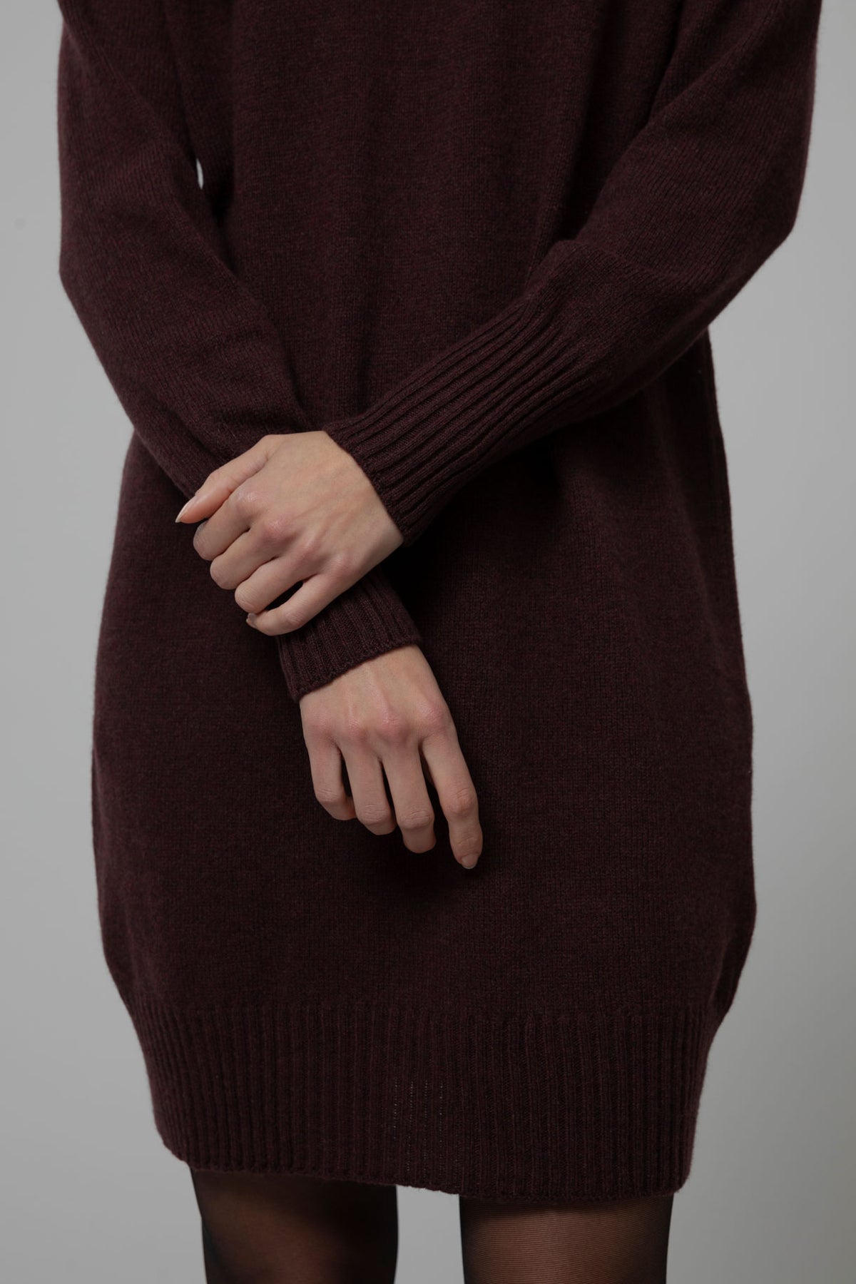 Wool Dress Selvaggia Brown