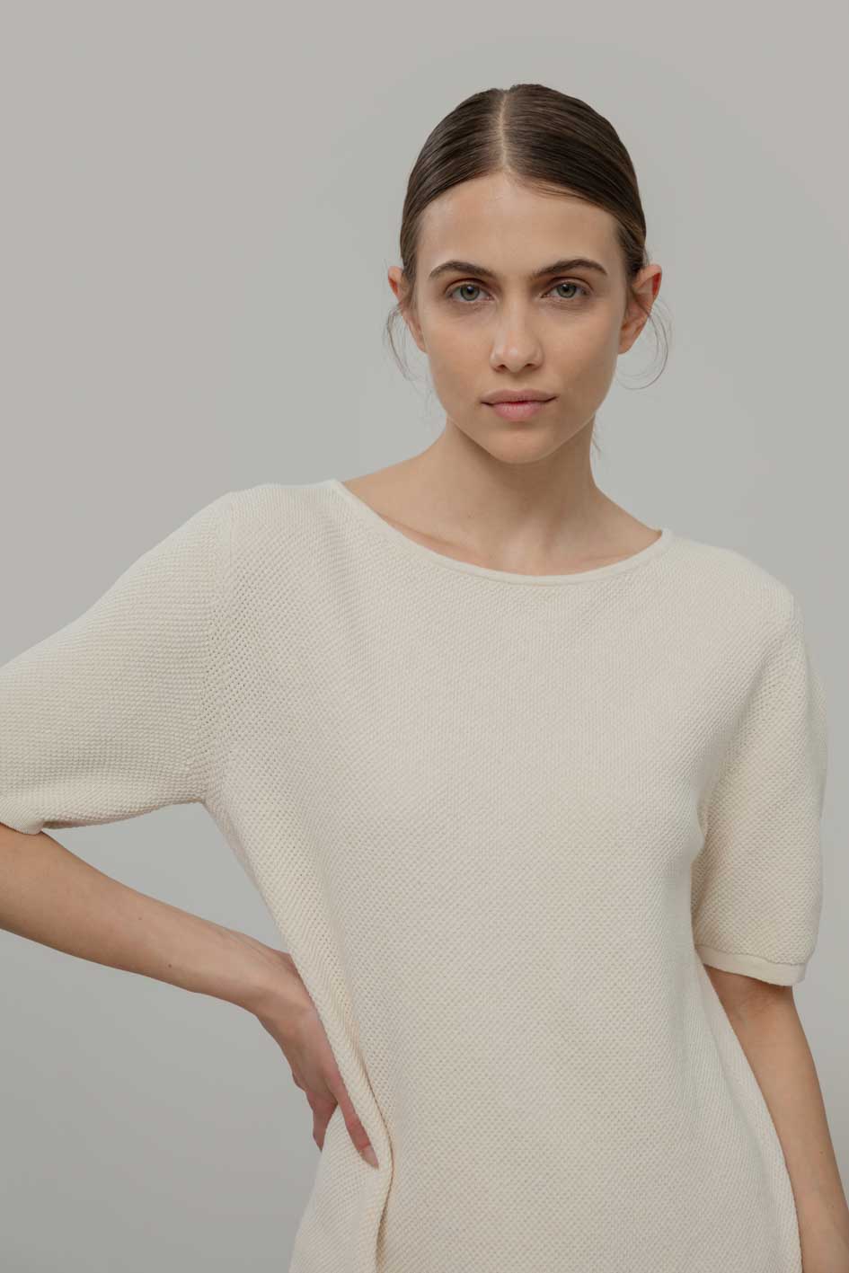 Kurzes Kleid Alessandra White Burro