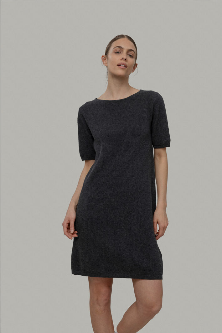 Kurzes Kleid Alessandra Dunkelgrau