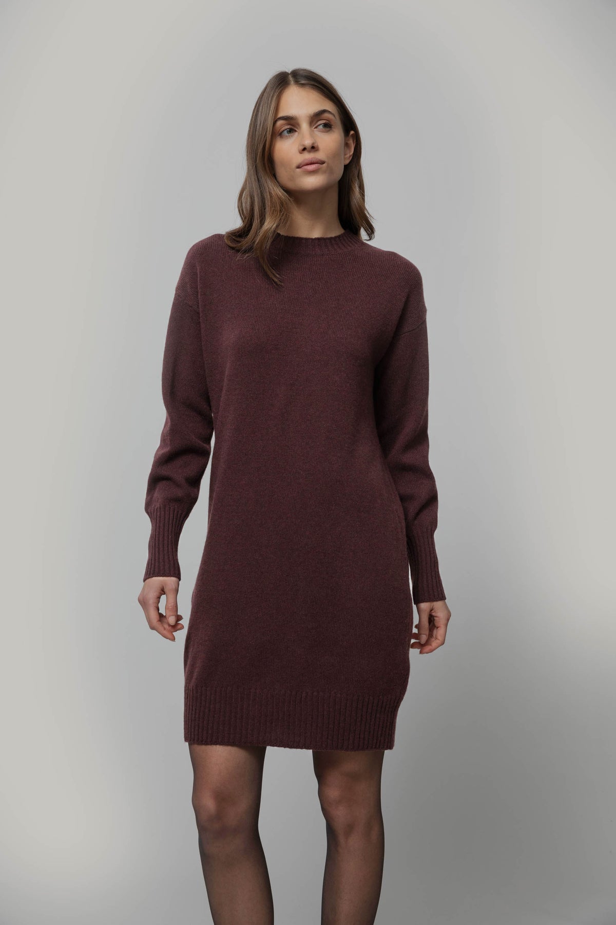 Wool Dress Selvaggia Brown
