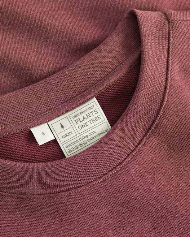 Damen Sweatshirt aus Bio-Baumwolle TreeSweater Bordeaux