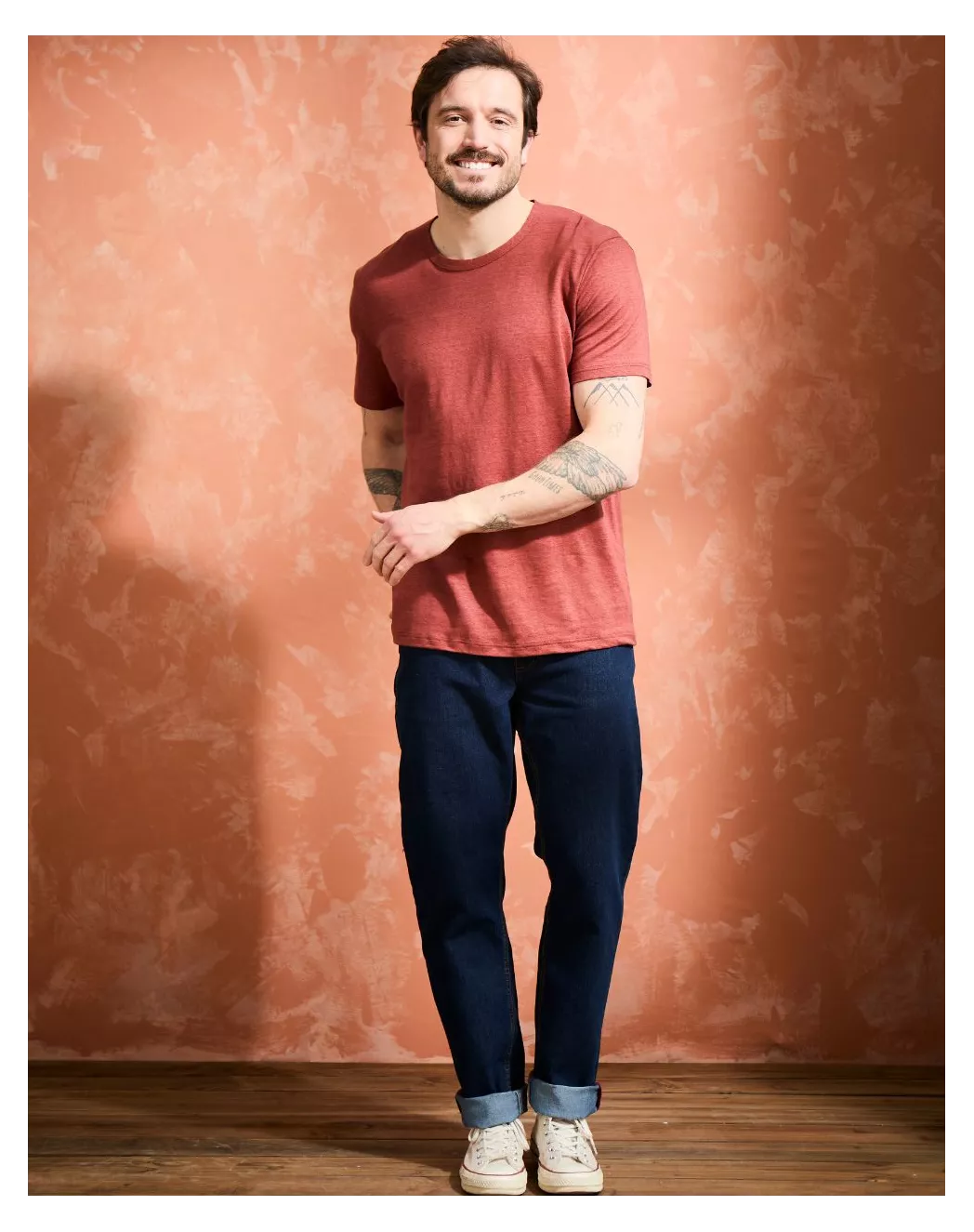 Alin Terrakotta Leinen T-Shirt