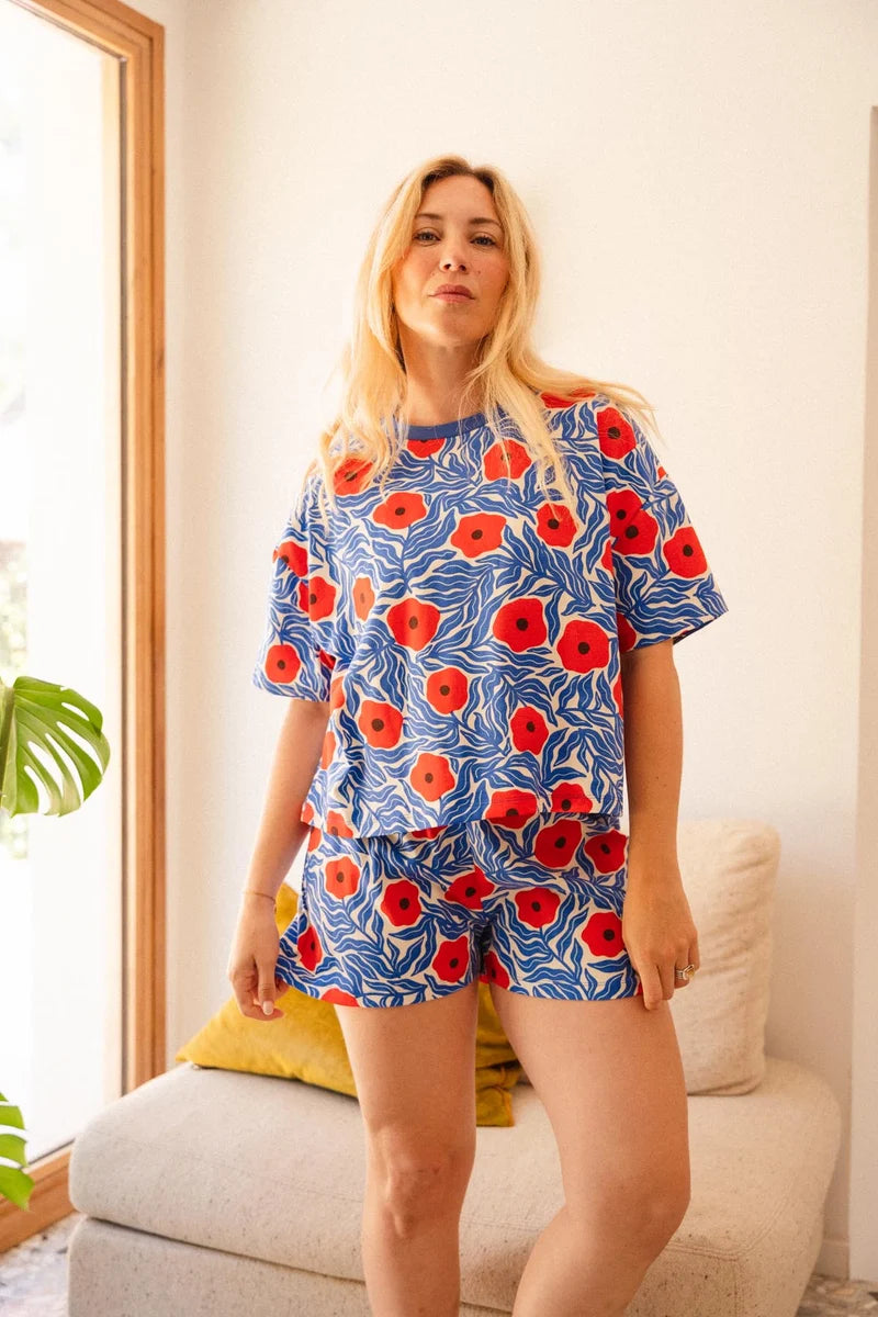Kurzer Pyjama Majorelle