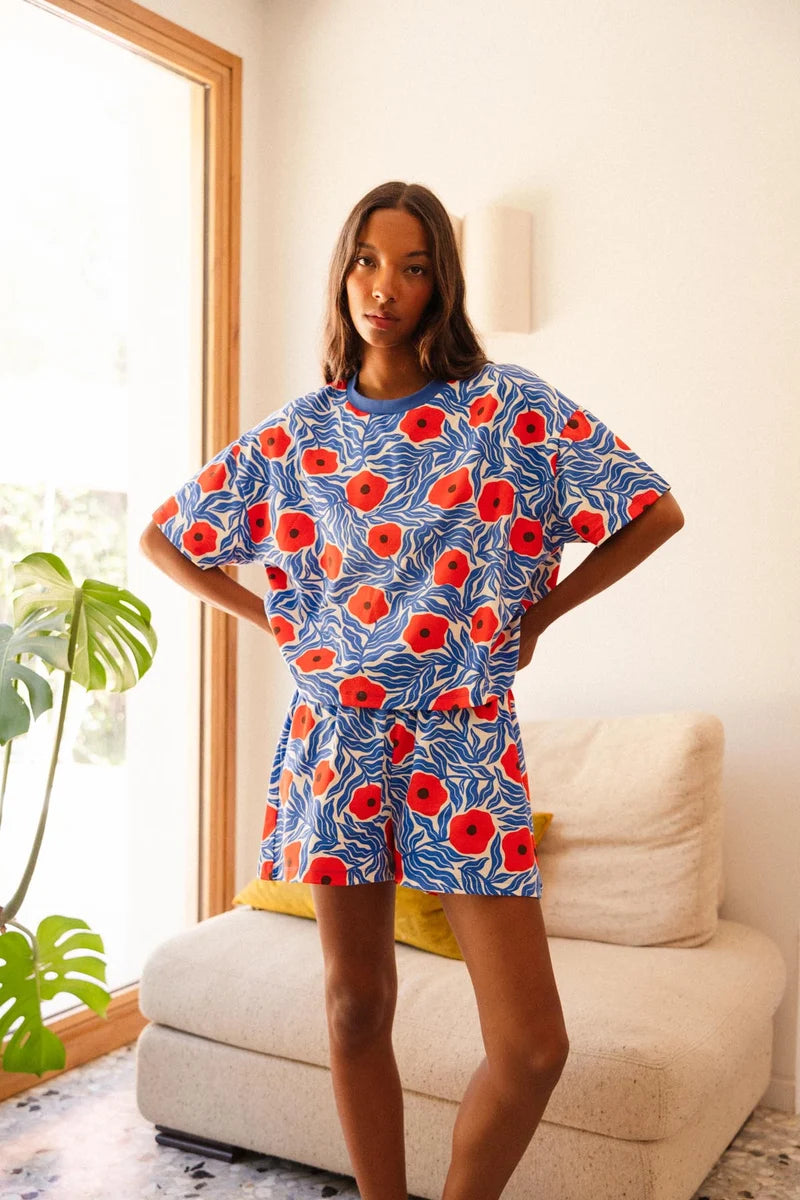 Kurzer Pyjama Majorelle